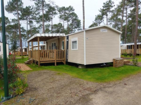 Bungalow de 3 chambres avec piscine partagee jardin amenage et wifi a Saint Julien en Born